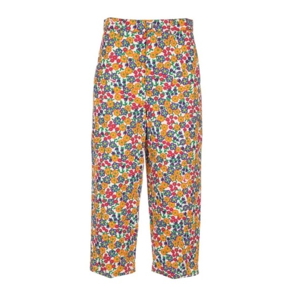 Marni high waisted Multicolour Cropped denim Floral Trousers EUC - Picture 2 of 16
